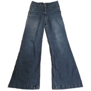 Maeve Anthropologie Womens Flare Jeans Size 27 Blue Denim